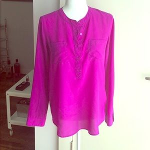 Old navy button-up 3/4 blouse